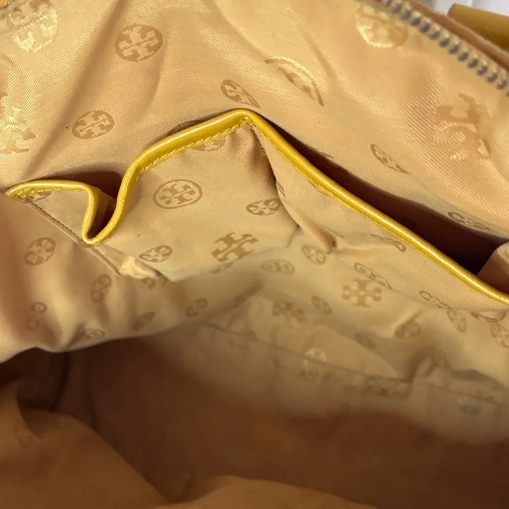 Tory Burch Mustard Diamond Satchel